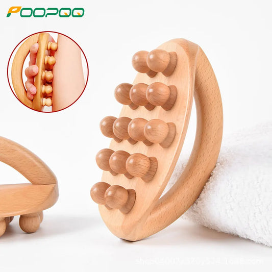 Wood Therapy Massage Tool, Wooden Massage Body Brush for Cellulite Remover, Skin Relief,Body Shaping,Lymphatic Drainage Massager