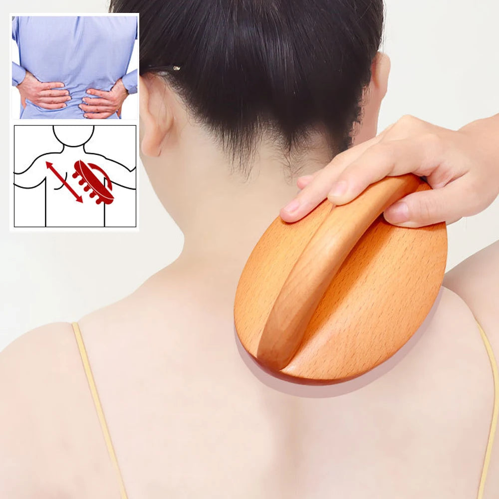 Wood Therapy Massage Tool, Wooden Massage Body Brush for Cellulite Remover, Skin Relief,Body Shaping,Lymphatic Drainage Massager